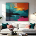 oil painting in a living room
