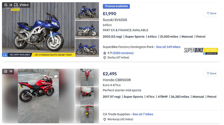 Second Hand Motorbike Pricing