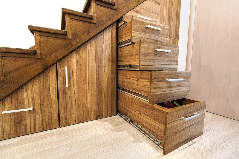 Under stairs storage