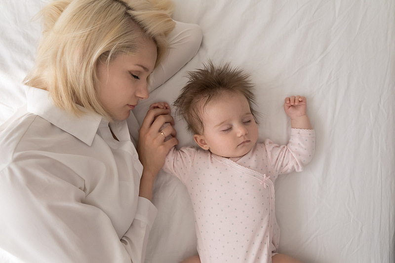 Co sleeping Mum and baby