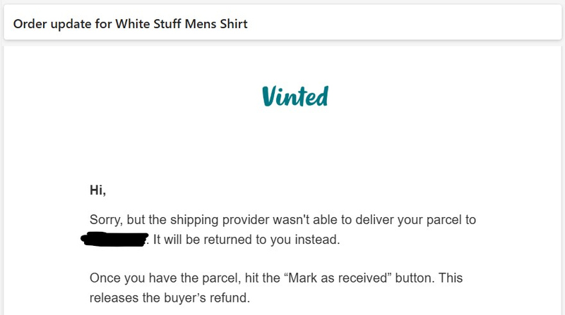 Buyer not collected vinted parcel