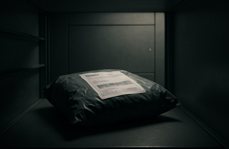 Package inside locker