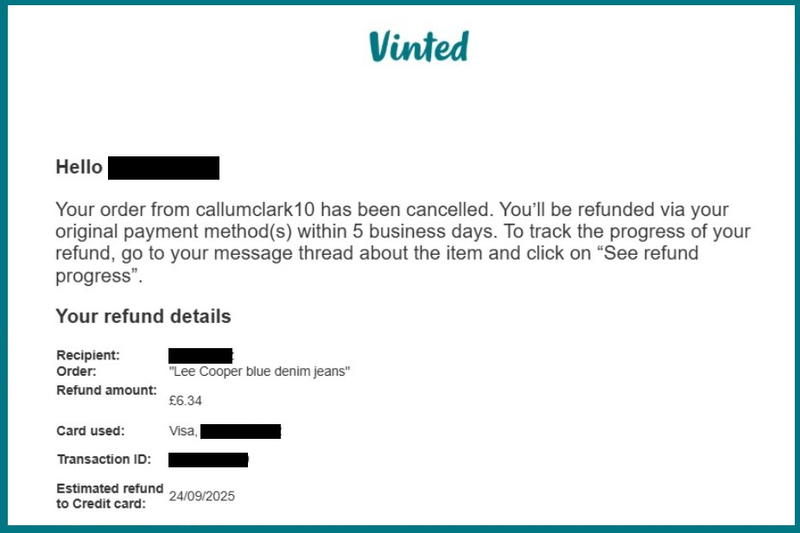 Vinted Automatic Refund