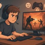 kid playing computer games illustration negative impact