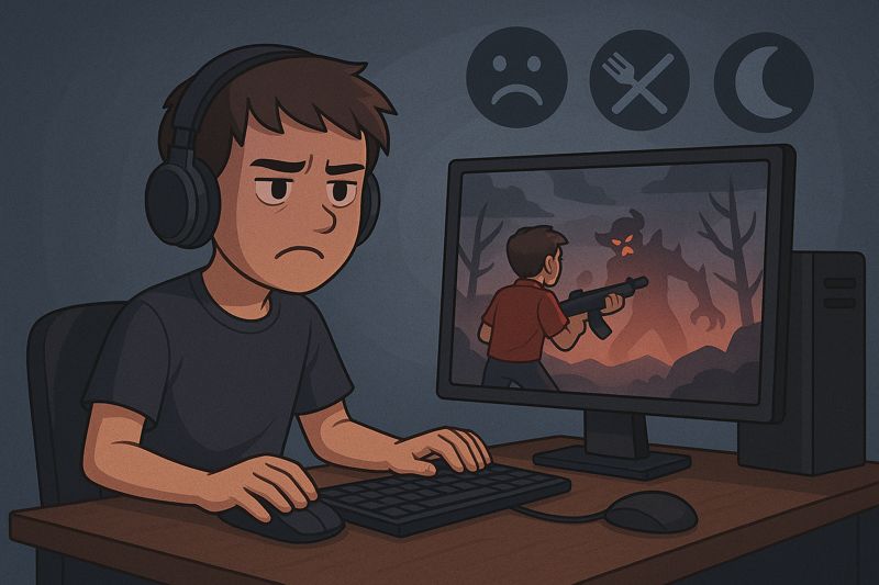 negative impact computer games