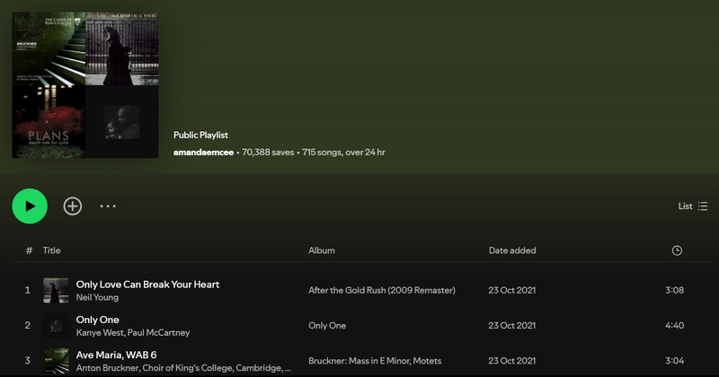 Spotify Playlists