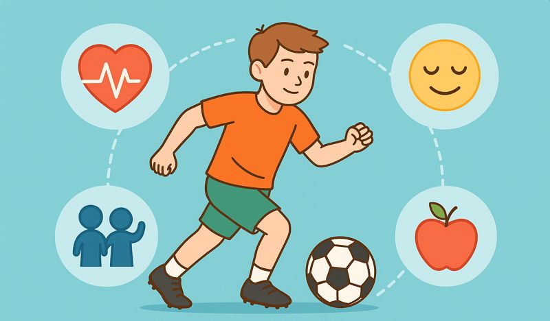 football kids health benefits