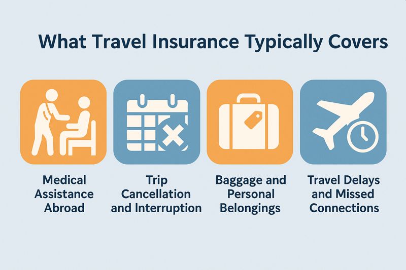 what travel insurance typically covers
