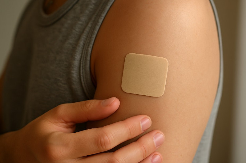 Caffeine energy patch