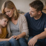 Parents Comforting Child