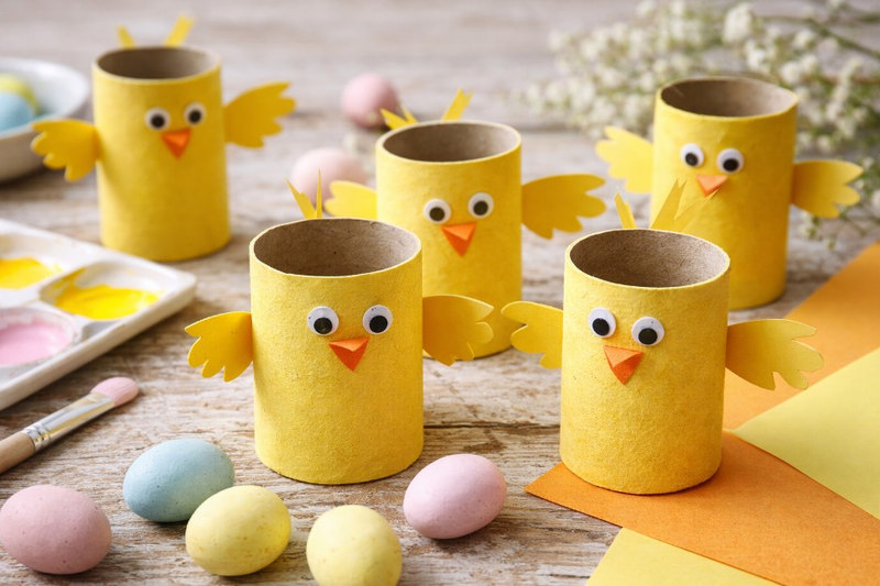 Easter Toilet Roll Chicks