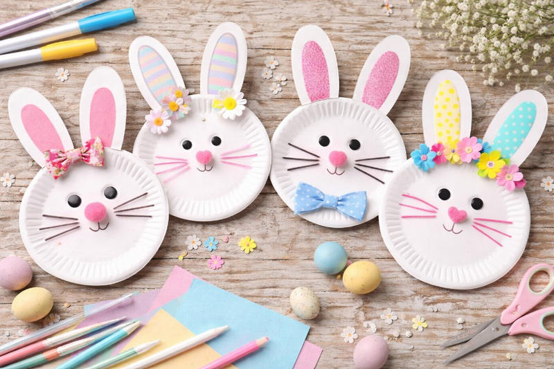 Paper Plate Easter Bunnies