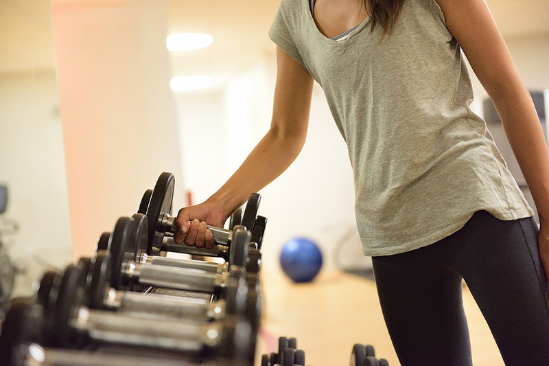 Woman Lifting Weights