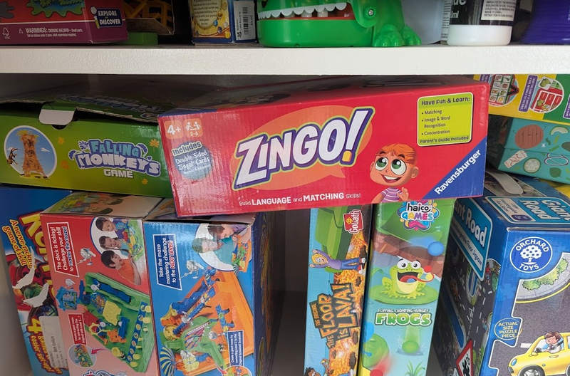 Zingo Game on Shelf