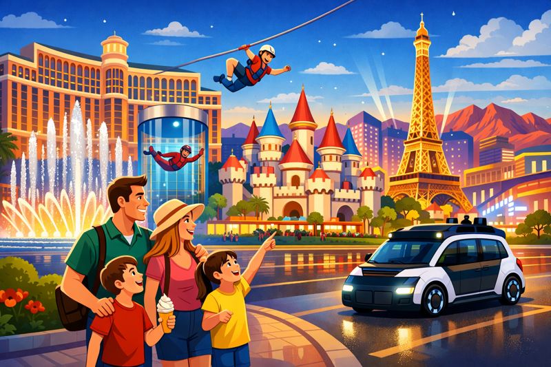 las vegas places to visit cartoon