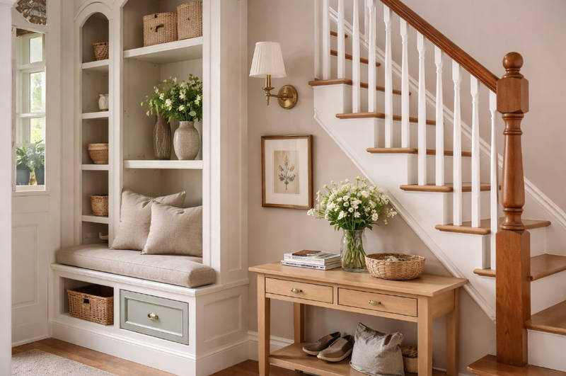 Well fitted wooden features in home