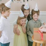 Child receiving gift