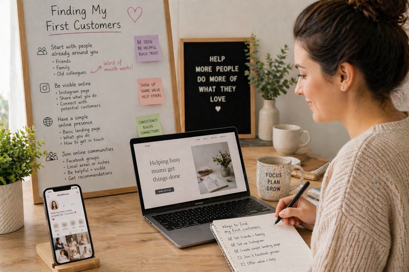 mum new business find new customers