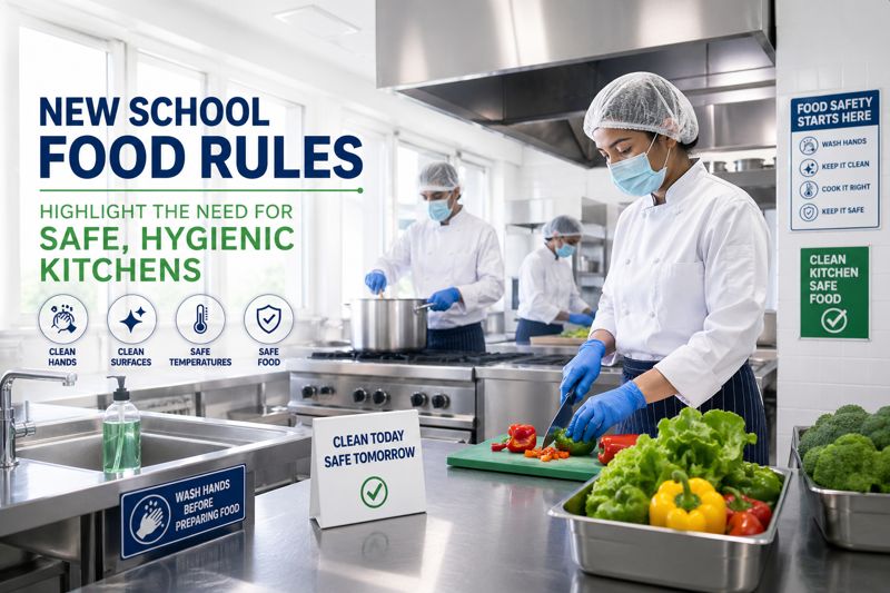 New School Food Rules Highlight the Need for Safe, Hygienic Kitchens