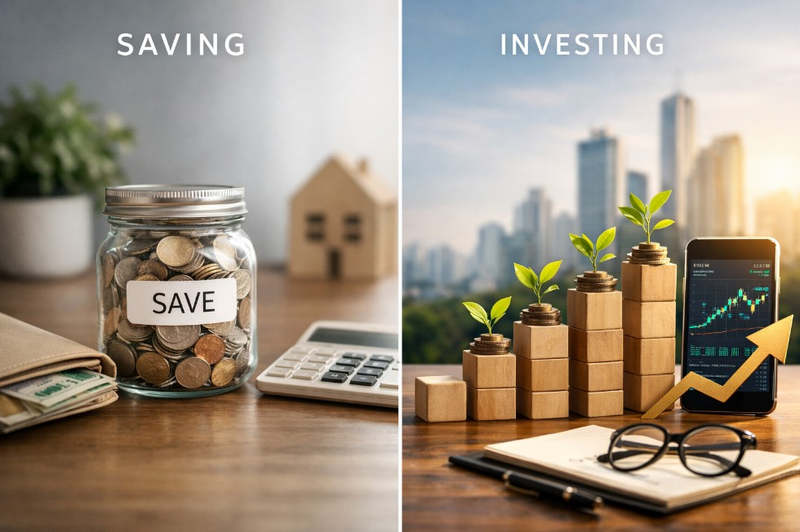 The Real Cost of Keeping Cash: Saving vs. Investing