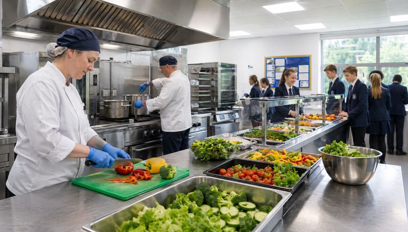 school canteen kitchen catering new rules hygiene