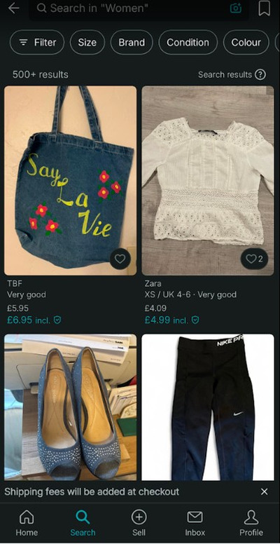 Browsing Vinted