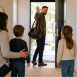 Dad Waving Goodbye