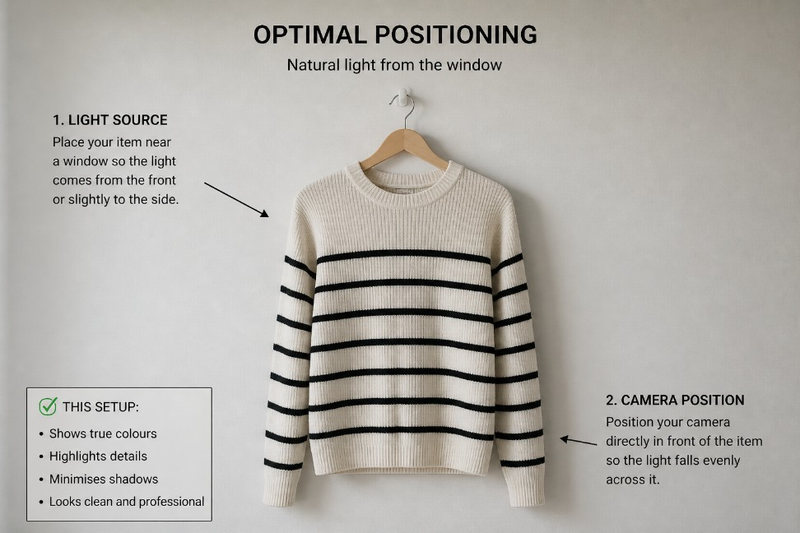 Lighting for Vinted Images