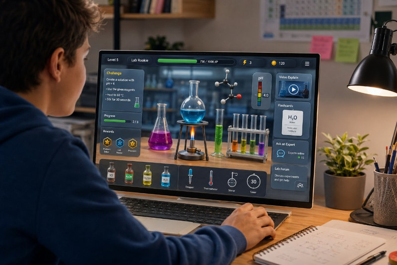 Virtual Chemistry Simulation