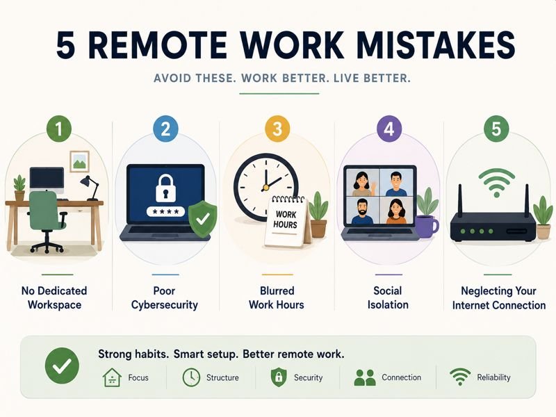 Five Mistakes First-Time Remote Workers Make