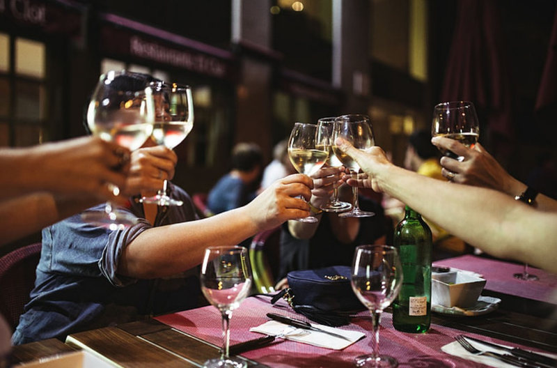 Friends at Restaurant