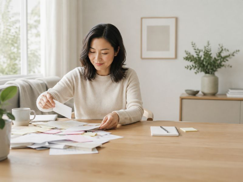 organising life notes