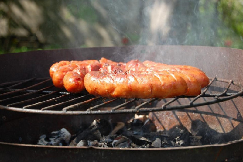 Sausages on Campfire