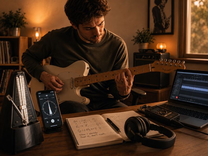 Practising Without a Click Guitar