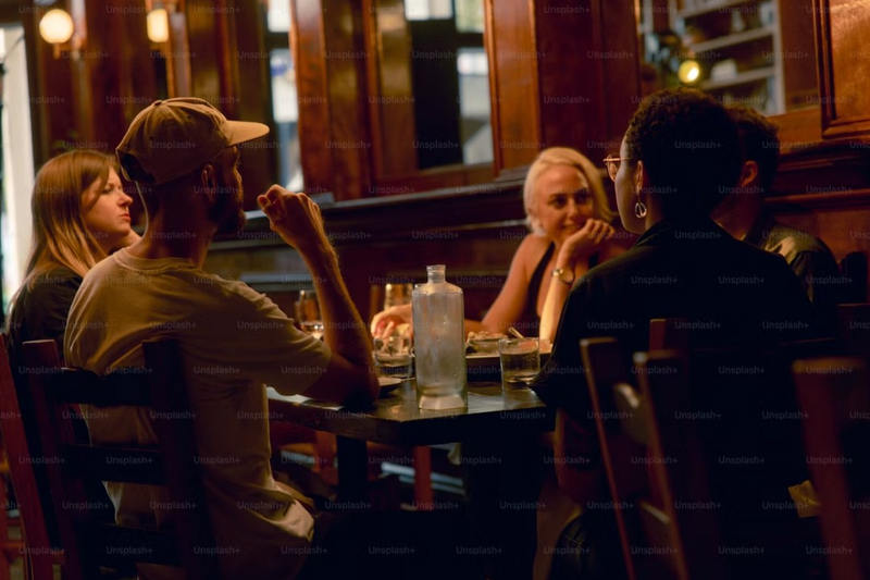 Friends at Restaurant