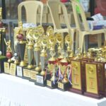 lots of sports trophies