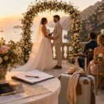 romantic wedding by the sea
