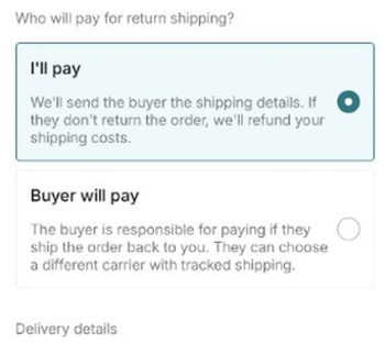 Vinted who pays for returned items