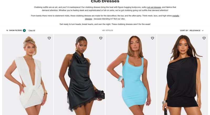 club dresses