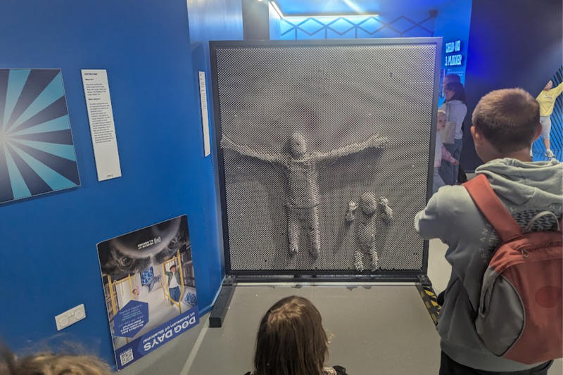 manchester museum of illusions giant pinboard