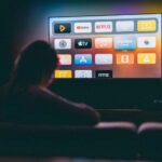 Watching TV in the Evening