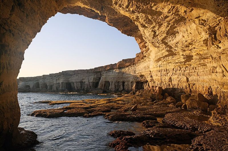 Sea caves Cape Greco